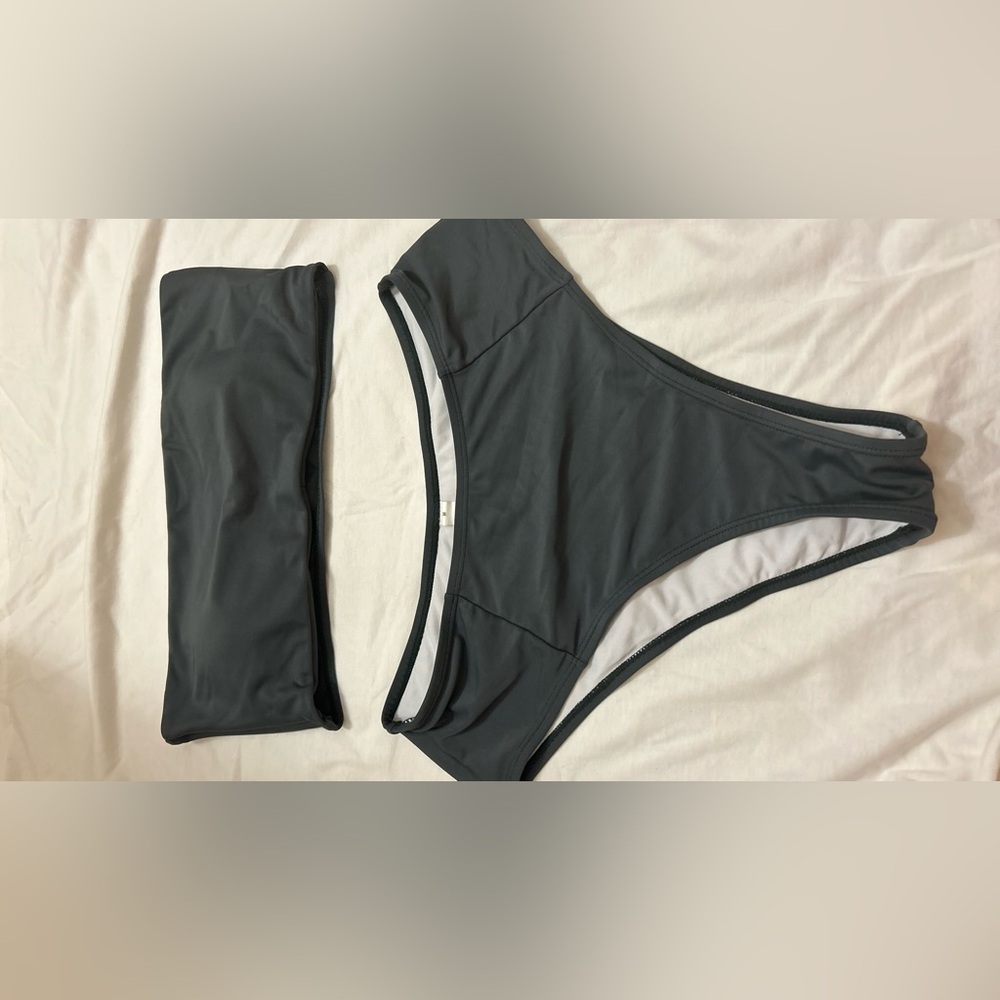 Dark Gray Bikini Set